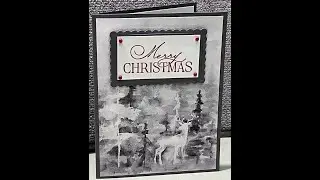 No. 270 Stampin' Up! Winter Meadow Deer Christmas Card