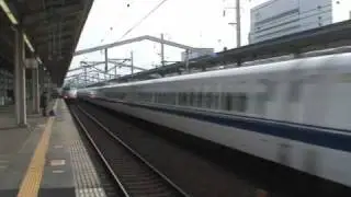 300系のぞみ姫路駅通過シーン