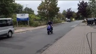 Yamaha Aerox | BlackBlue Aerox |  First Drive | Motoforce 50 ccm Alu