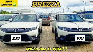 ❤️Affordable Family SUV❤️ - 2024 Maruti Suzuki Brezza Zxi VS Vxi ~ Detailed Comparison Review 👌👍
