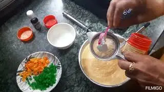 Custard cake recipe in kadhai #food #cooking