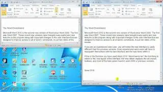 Microsoft Word 2010 multiple windows - Tutorial 7