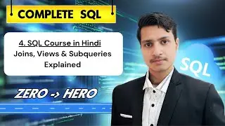 SQL Course in Hindi - Joins, Views & Subqueries Explained | Pluto Academy (LEC-4)