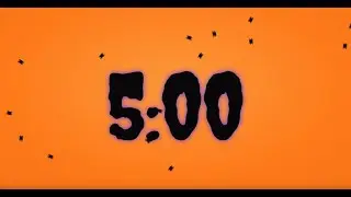 🎃 5 Minute Halloween Countdown Timer | Scary Pumpkin Clock | Halloween Music | Spooky Background