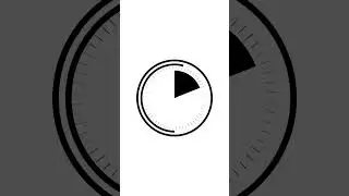 25 seconds timer clock countdown vertical white black screen 🕒️