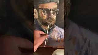 Oil painting portrait tutorials #viralshort #workingartist #plz_subscribe_my_channel #oilpainting