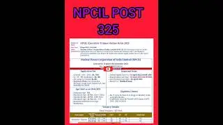 NPCIL Recruitment 2023 |NPCIL Executive Trainee New vacancy 2023|#latest #shorts #viral #newvacancy