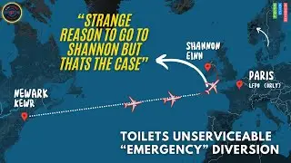 Transatlantic Flight diverts to Ireland airport so passengers can use toilet! #atc