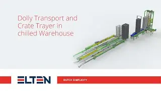 Dolly Transport and Crate Trayer in chilled Warehouse | Handling machines | Elten Logistic Systems