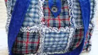 Rag Quilt Purses by P and J Crafts on Etsy