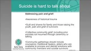 Preventing Suicide Contagion in Native Communities