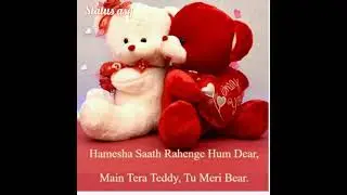 Happy Teddy day 😘teddy day cute couple love heart touching deep lines💘10 feb status 🥀status asq