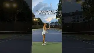 Teaching a baseball player how to play tennis #tennis #tennisplayer #tennisgirl #baseballplayer