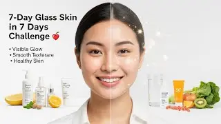 7 Days to Glass Skin | Clear, Smooth & Naturally Glowing Skin at Home #skincare #skincareroutine 