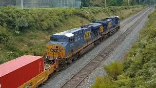 20190926 September 26 2019 SEPTA ACS-64 CSX Q158 intermodal Q300 SEPTA leased MARC cab cars