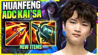 HUANFENG PICKS KAI'SA WITH NEW ITEM KRAKEN SLAYER! - SN Huanfeng Plays Kai'Sa ADC vs Ashe!