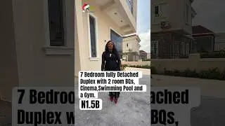7 Bedroom fully Detached Duplex with 2room BQs, Cinema,Swimming Pool and a Gym. #realestateinvesting