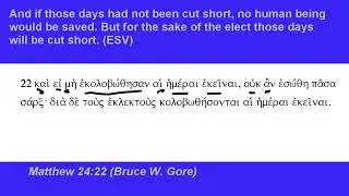 Matthew 24:22 (Greek)