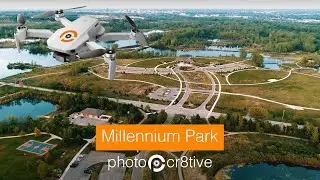 4K Drone Footage at Millennium Park in Walker, Michigan