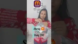 meesho winter wear collection 🤩 shrug 🏵️#shorts #meesho #viral #trending #fashion #unboxing #shrug