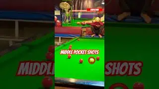 Snooker | Middle Pocket Shots #snooker #billiards #8ballpool #8ball #9ball #shorts #viralshorts