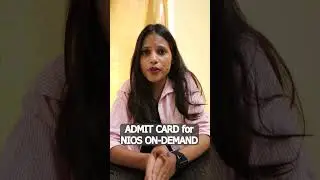 Admit Card for NIOS On demand Exam 2025
