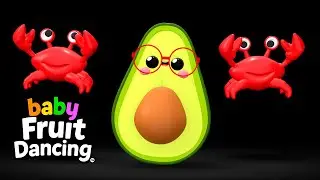 Baby Fruit Dancing - On The Beach 🌞🍉🌼 | Low Stimulation Sensory Video for Babies