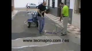SELLAGRIP r&eacute;paration de l'asphalte. TECMAPRO Graco