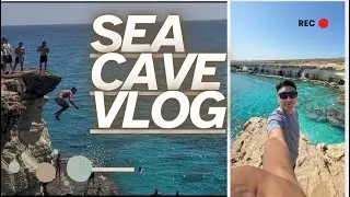 Beautiful sea cave in Cyprus 🇨🇾😱 #seacaves #nepali #highlights #famous #beautiful #cyprus #vlog