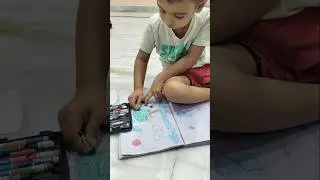 Successfully completed colouring 🎨🎨//easy and simple//kids drawing #littleexplorers