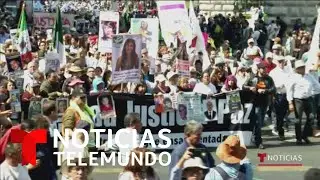 Culminan la Marcha por la Paz en M&eacute;xico tras cuatro d&iacute;as de caminata | Noticias Telemundo