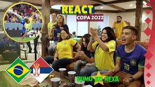 REACT MELHORES MOMENTOS BRASIL X SERVIA COPA 2022 | THANKSGIVING BRASILEIRO