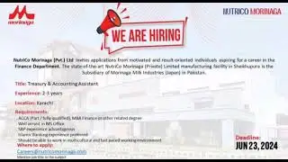 Treasury and Accounting Assistant | job seekers | New Opportunities