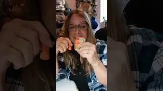Making  a clay nose for snowman gourd