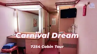 Carnival Dream Cabin 7254 Tour: Inside Look at a Category 4E Stateroom
