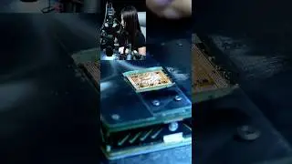 Immersive Experience CPU Glue Cleaning and Soldering.  #phonerepair #2uul #iphone #repair