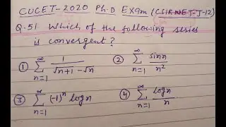 CUCET PhD 2020 || CSIR NET /JRF  JUNE 2013