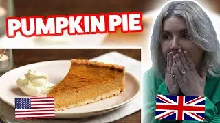 BRITS Try PUMPKIN PIE For The FIRST TIME!