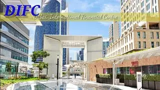 Dubai International Financial Centre [4K] Walking Tour | Central Park to DIFC Gate Avenue