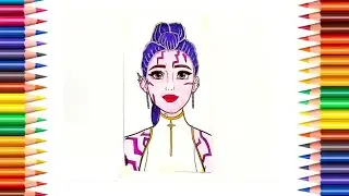 KPop Demon Hunters New Colouring Pages |How to colour Rumi|Netflix|