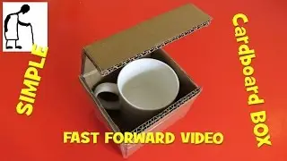 Simple cardboard box design evolution FAST FORWARD VIDEO