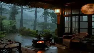 Rainy Night in a Cozy Cabin | 99% fall asleep fast with this Rain ASMR