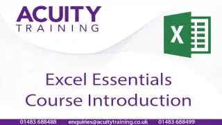 Excel Essentials Course - Course Content