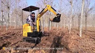 HT15 Mini Excavator working