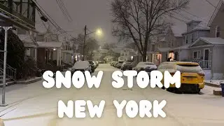 Snow Storm In New York - December 2025