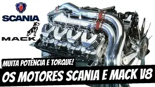A HISTÓRIA dos motores SCANIA e MACK V8