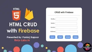 #HTML Crud with Firebase