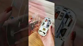 Mouse Sem Fio - Transparente com Design Inovador