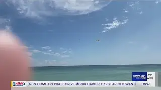 Banner plane crashes into the Gulf