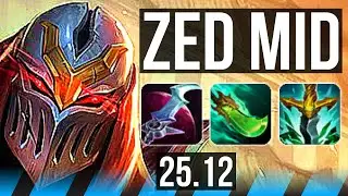 ZED vs YONE (MID) | 12/2/8, Dominating | EUW Master | 25.12